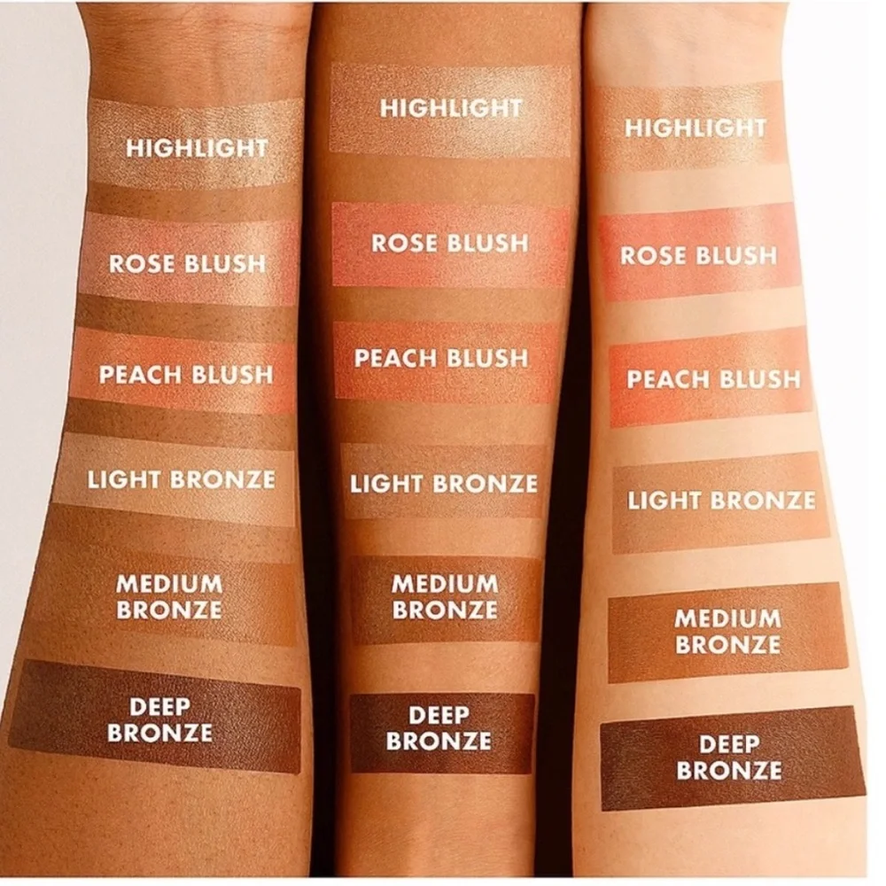 ICONIC LONDON MULTI-USE CREAM BLUSH,BRONZER & HIGHLIGHT PALETTE NWT - Picture 4 of 12